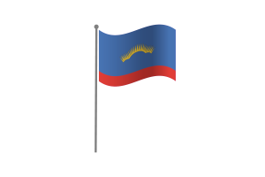 Waving Flag of Murmansk flag