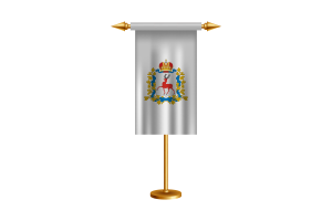 Nizhny Novgorod Ceremonial Flag Vector Free flag