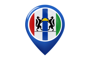 Novosibirsk Flag Map Pin Icon flag