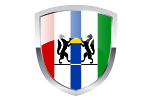 National Flag of Novosibirsk Clipart flag
