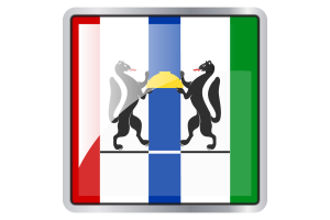 Novosibirsk Flag Square icon flag