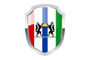 Novosibirsk Shield Logo flag