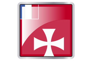 Wallis and Futuna Flag Square icon flag