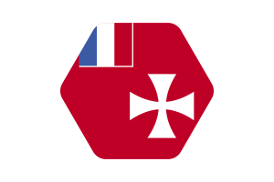 Wallis and Futuna Flag Vector Illustration flag