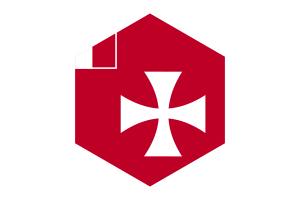 Wallis and Futuna Flag Hexagon Shape flag