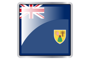 Turks and Caicos Islands Flag Square icon flag