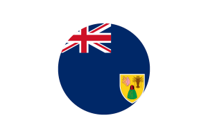 Turks and Caicos Islands Flag Circle Vector Free flag