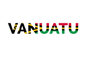 Vanuatu Text Art flag
