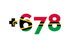 Vanuatu Calling Code flag