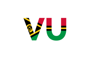 Vanuatu Country Code flag