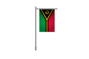 3d Vanuatu Standing Flag flag