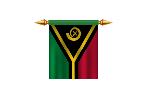 Vanuatu Emblem flag