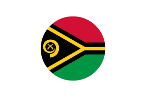 Vanuatu Flag Circle Vector Free flag