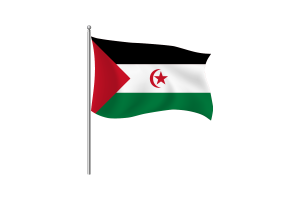 Western Sahara Flag Clipart flag