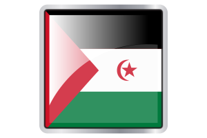 Western Sahara Flag Square icon flag