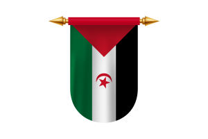Western Sahara Flag Emblem Vector Images flag
