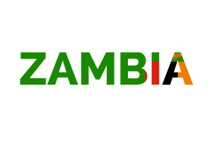 Zambia Text Art flag