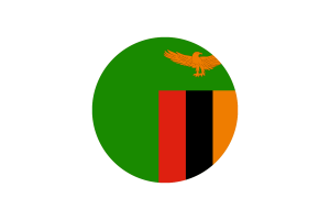 Zambia Flag Circle Vector Free flag