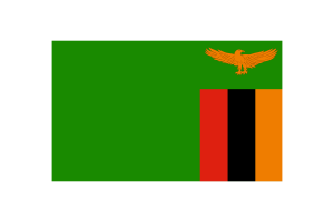 Zambia Flag Triangle Vector Illustration flag