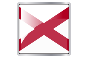 Alabama Flag Square icon flag