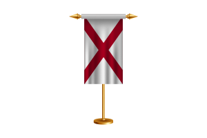 Alabama Ceremonial Flag Vector Free flag