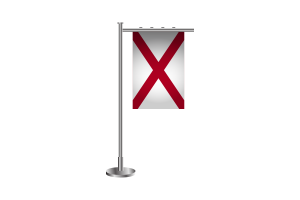 3d Alabama Standing Flag flag