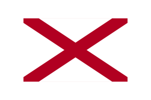 Alabama Flag Triangle Vector Illustration flag