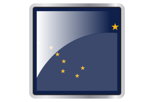 Alaska Flag Square icon flag
