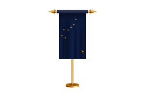 Alaska Ceremonial Flag Vector Free flag