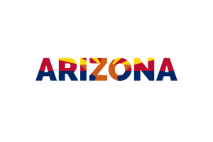 Arizona Text Art flag