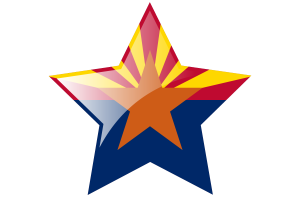 Arizona Flag Star Icon flag