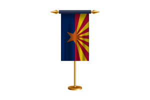 Arizona Ceremonial Flag Vector Free flag