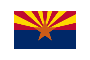 Arizona Flag Triangle Vector Illustration flag