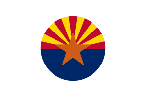 Arizona Flag Circle Vector Free flag