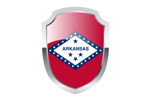 Arkansas Shield Logo flag