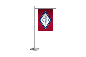 3d Arkansas Standing Flag flag