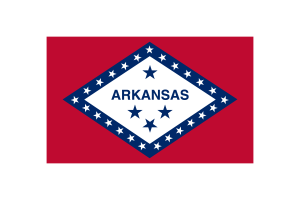 Arkansas Flag Triangle Vector Illustration flag