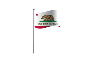 Bandeira da Califórnia Ondulante flag