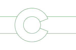 Símbolo da Bandeira do Colorado flag