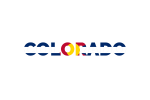 Arte de Texto do Colorado flag