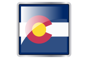 Ícone Quadrado da Bandeira do Colorado flag