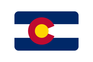 Bandeira do Colorado Forma Triangular Arredondada flag