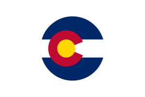 Bandeira do Colorado Vetor Circular Grátis flag
