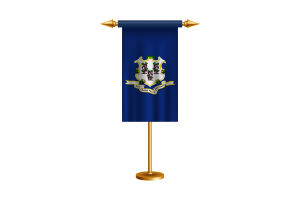 Connecticut Ceremonial Flag Vector Free flag