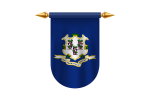 Connecticut Flag Emblem Vector Images flag