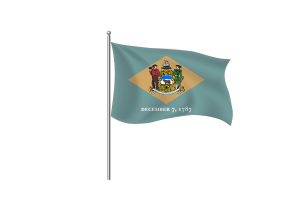 Clipart da Bandeira de Delaware flag
