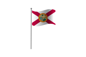 Waving Flag of Florida flag