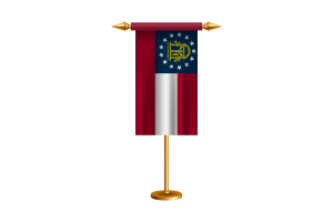 Bandeira Cerimonial da Geórgia Vetor Grátis flag