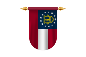 Emblema da Bandeira da Geórgia Vetor Imagens flag