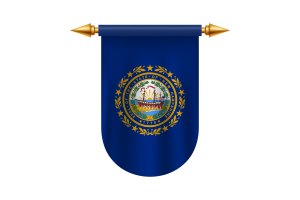 Vektor-Bilder des Emblems der New Hampshire-Flagge flag